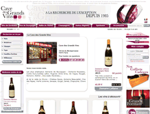 Tablet Screenshot of cave-des-grands-vins.com